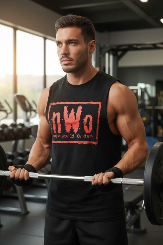 nWo New World Order Red Logo Muscle Sleeveless T-shirt