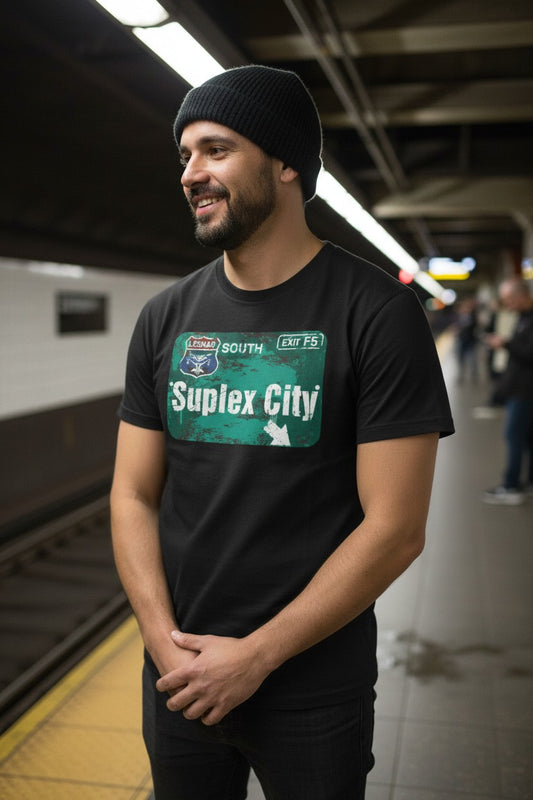 Brock Lesnar Suplex City Black T-shirt