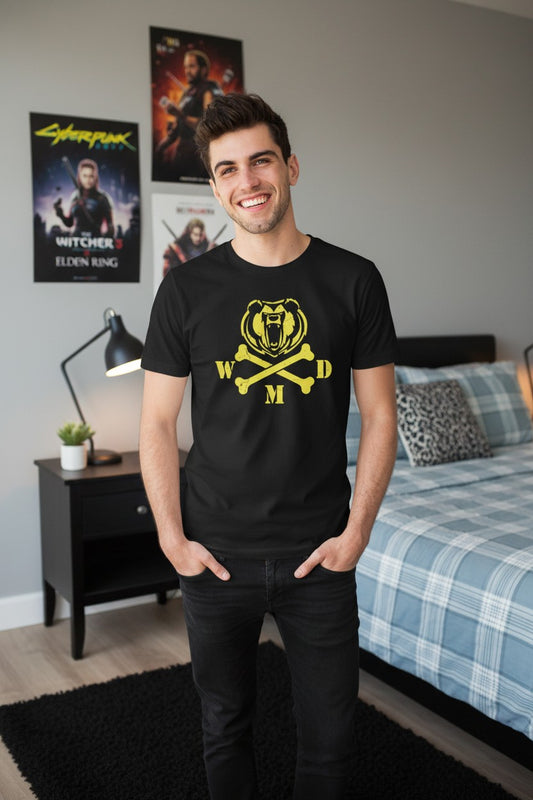 Big Show Cross Bones WMD Mens Black T-shirt