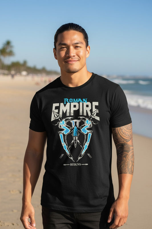 Roman Reigns Empire Mens T-shirt Spare No One Spear Everyone