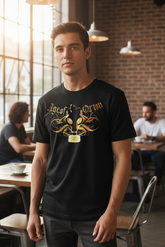 Age of Randy Orton RKO Mens Black T-shirt