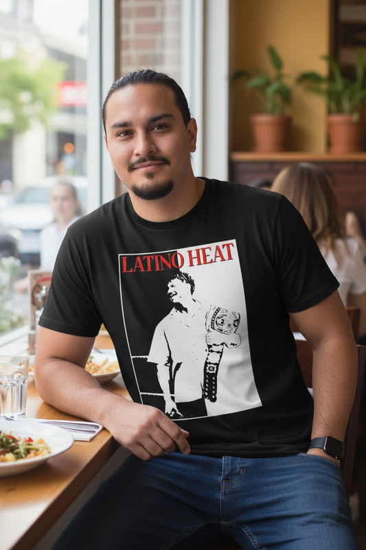 Eddie Guerrero Addicted to the Heat Championship Belt Mens Black T-shirt