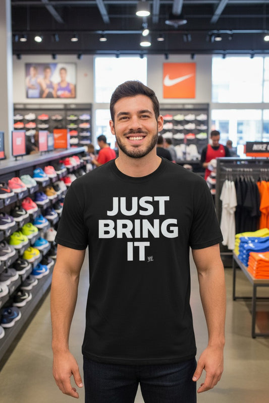 The Rock Just Bring It Mens Black T-shirt