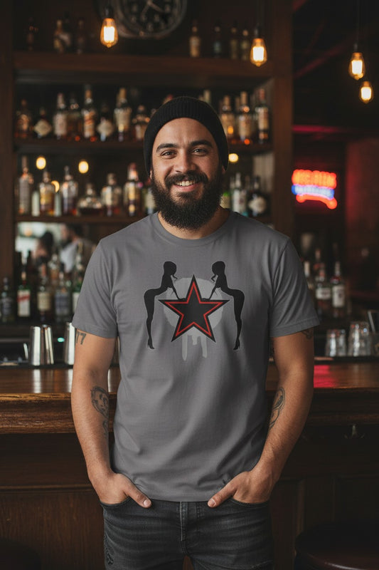 Edge Rated R Superstar Easy Being Sleazy Grey Mens T-shirt