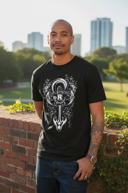 Edge Rated R Cross Logo Black T-shirt