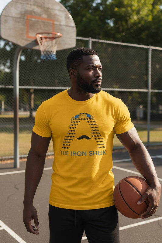 The Iron Sheik Mens Yellow Legends T-shirt