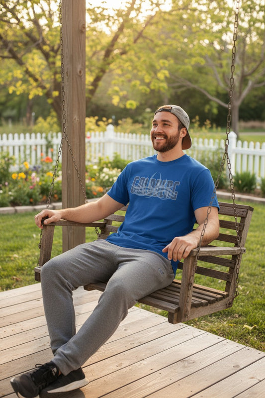 Bill Goldberg Royal Blue WWE Mens T-shirt