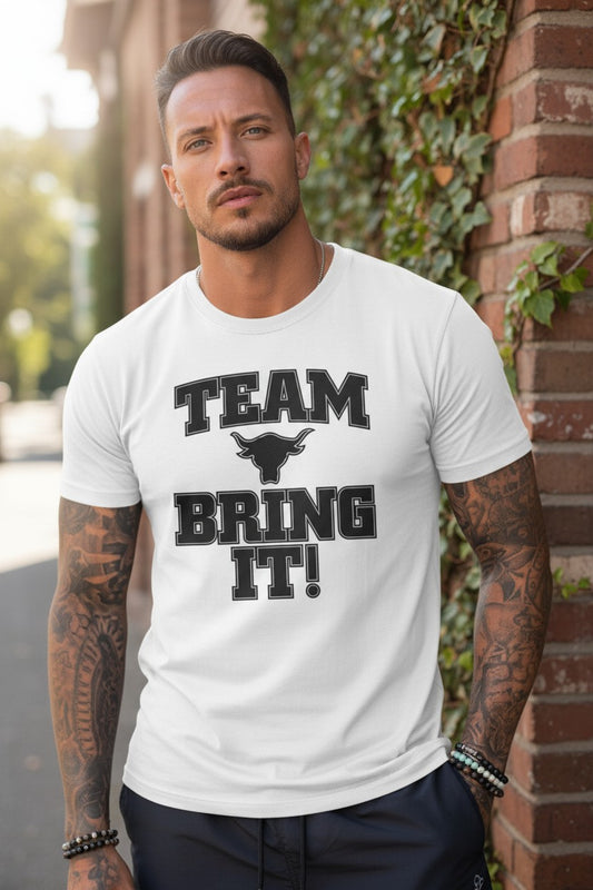 The Rock Team Bring It There Is No Tomorrow Mens White T-shirt