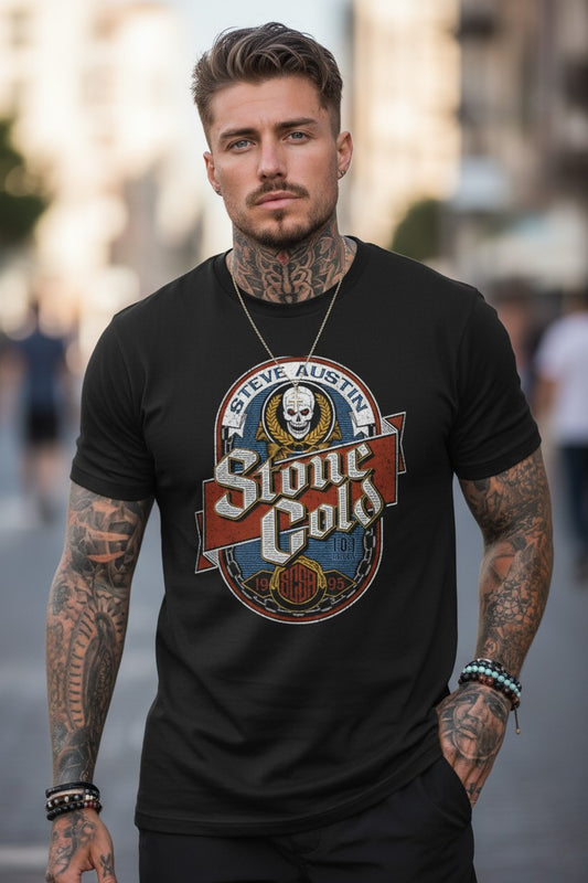 Stone Cold Steve Austin 101 Proof Label T-shirt