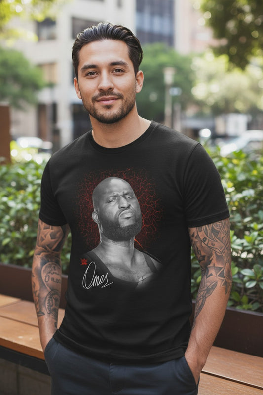 Omos Red Lightning Black T-shirt