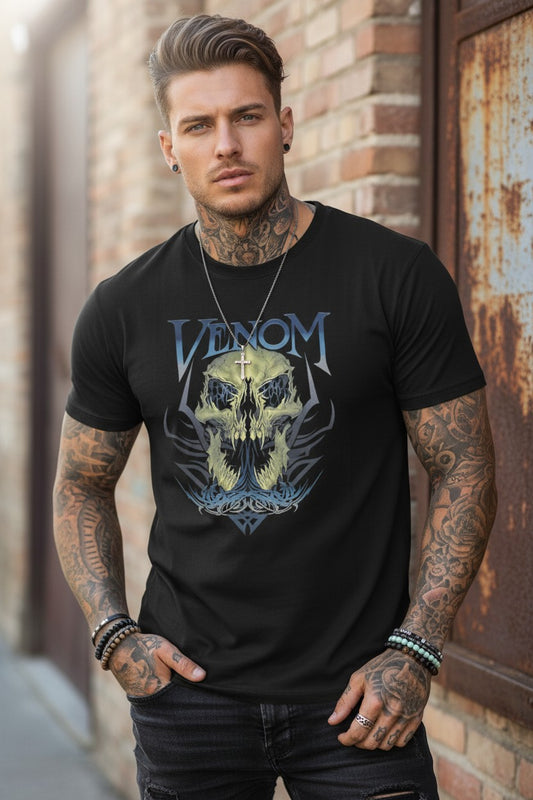 Randy Orton Venom in my Veins Skull T-shirt