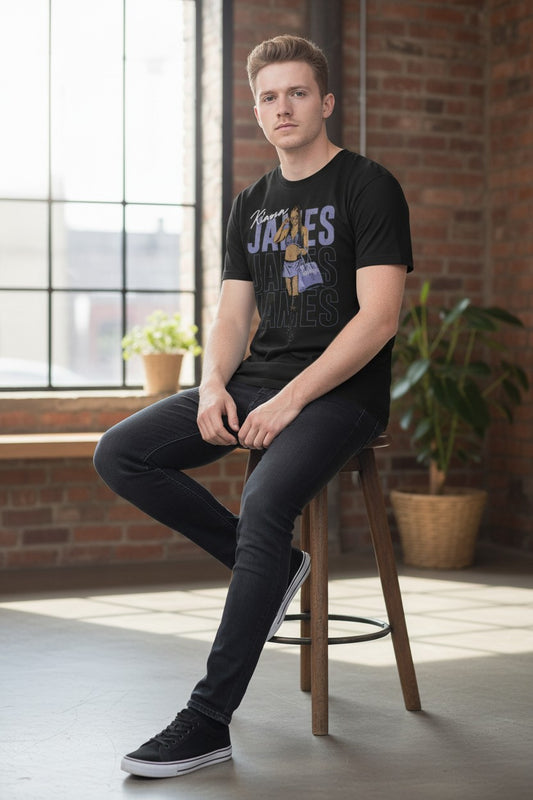 Kiana James Repeat Black T-shirt