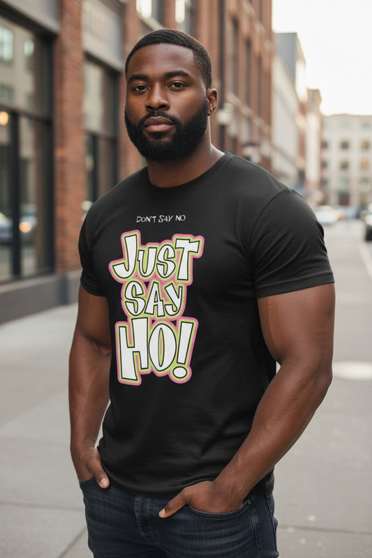 Godfather Don't Say No Ho Train Mens Black WWF T-shirt
