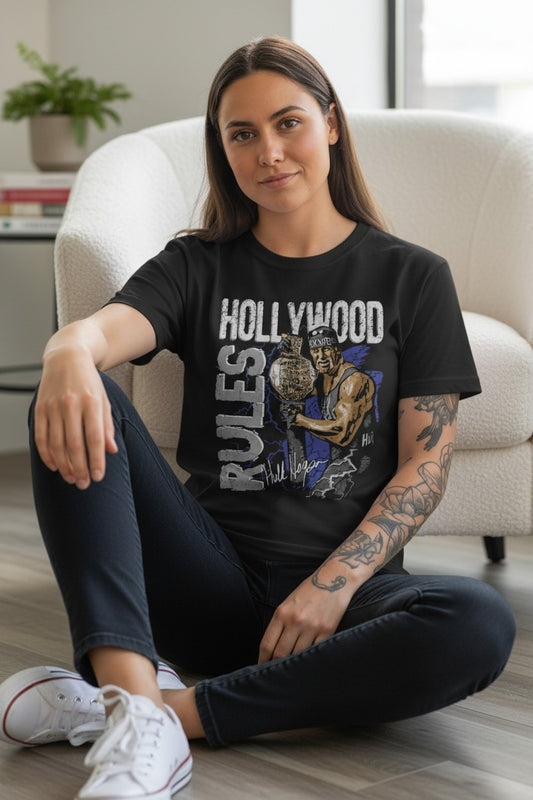 Hollywood Hulk Hogan Rules Black T-shirt