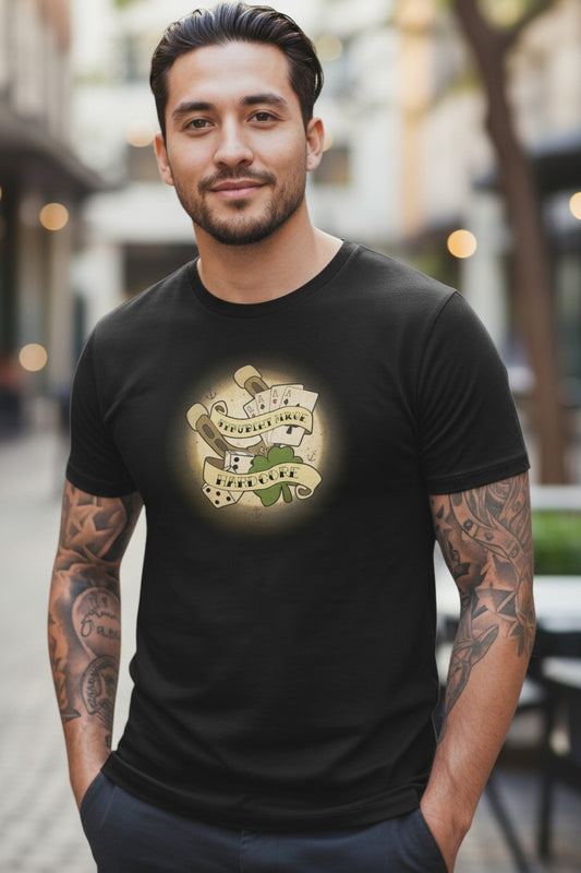 CM Punk Straight Edge Hardcore Luck Black T-shirt