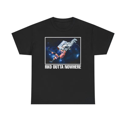Randy Orton RKO Outta Nowhere Astronaut Mens Black T-shirt