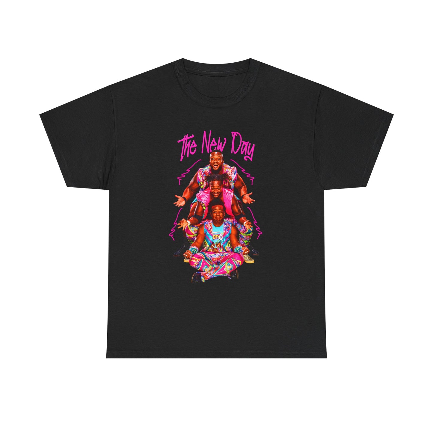 The New Day Purple Name Black T-shirt