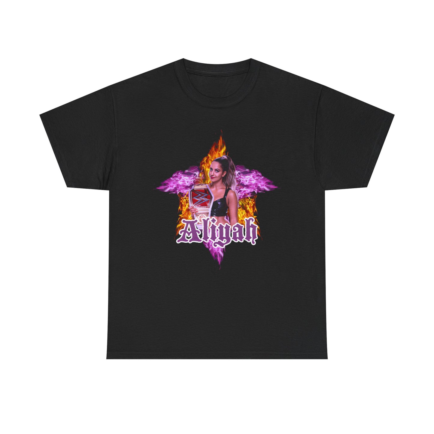 Aliyah WWE Womens Superstar Black T-shirt