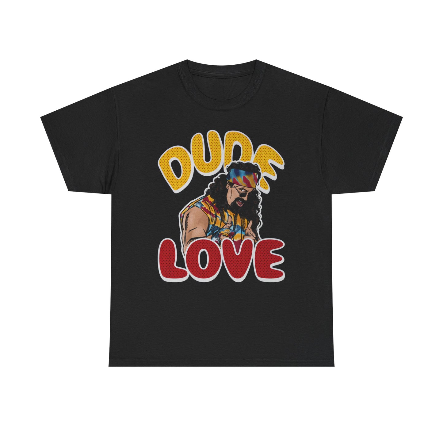 Dude Love Tie Dye Pose Black T-shirt