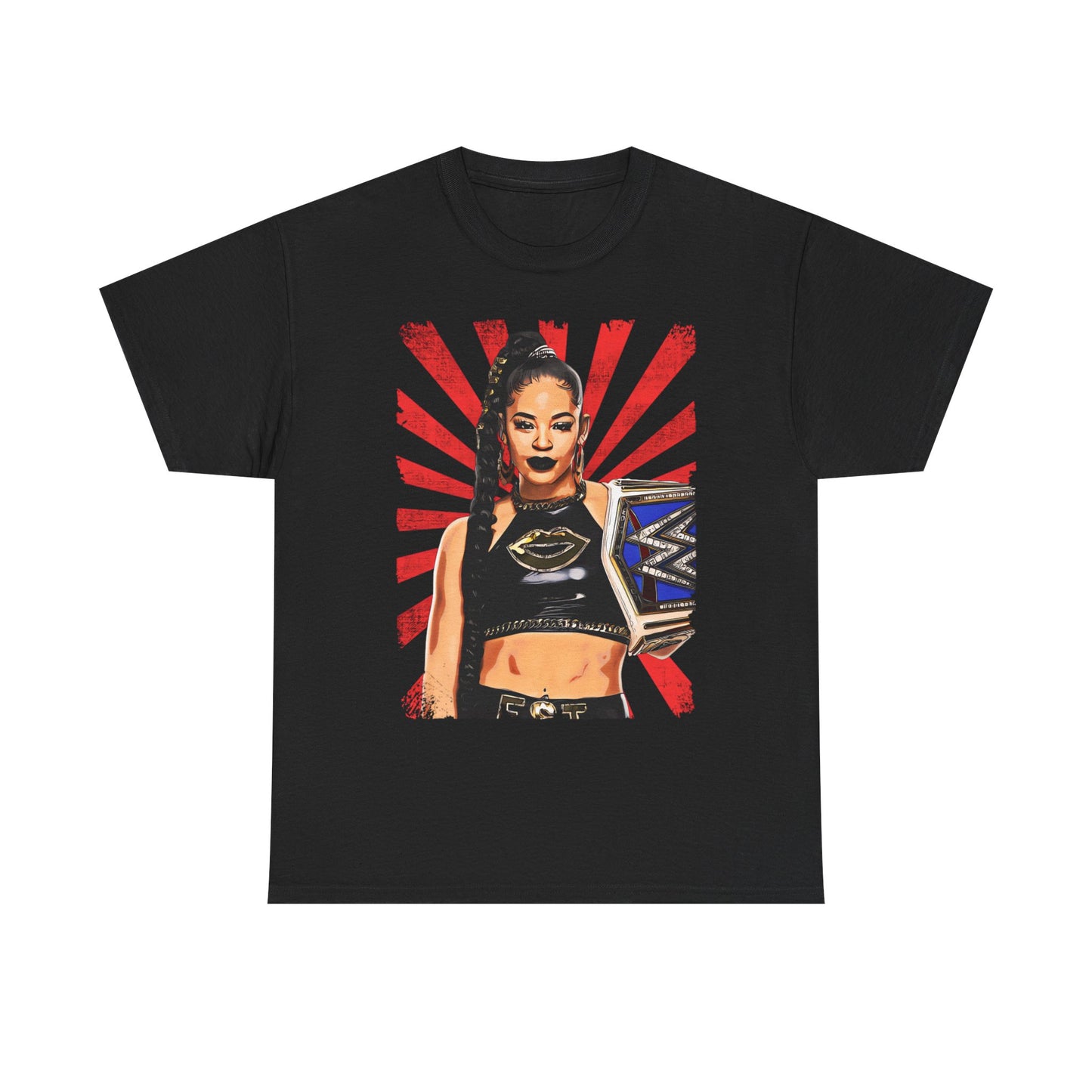 Bianca Belair Starburst Championsip Belt Black T-shirt