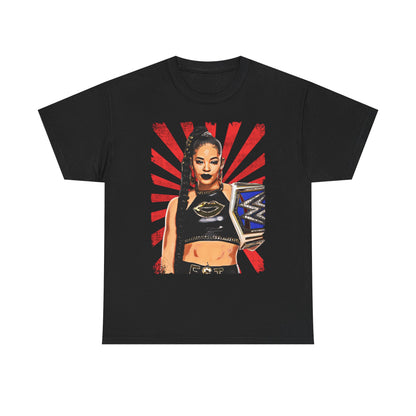 Bianca Belair Starburst Championsip Belt Black T-shirt