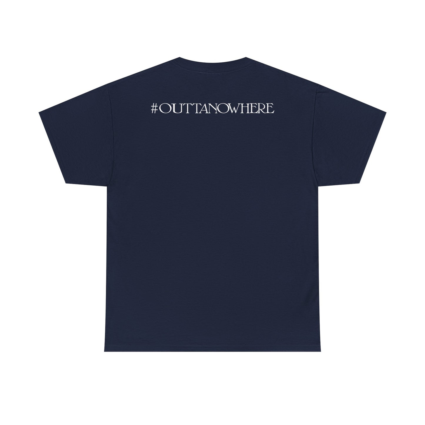 Randy Orton RKO #OuttaNoWhere Navy Blue T-shirt