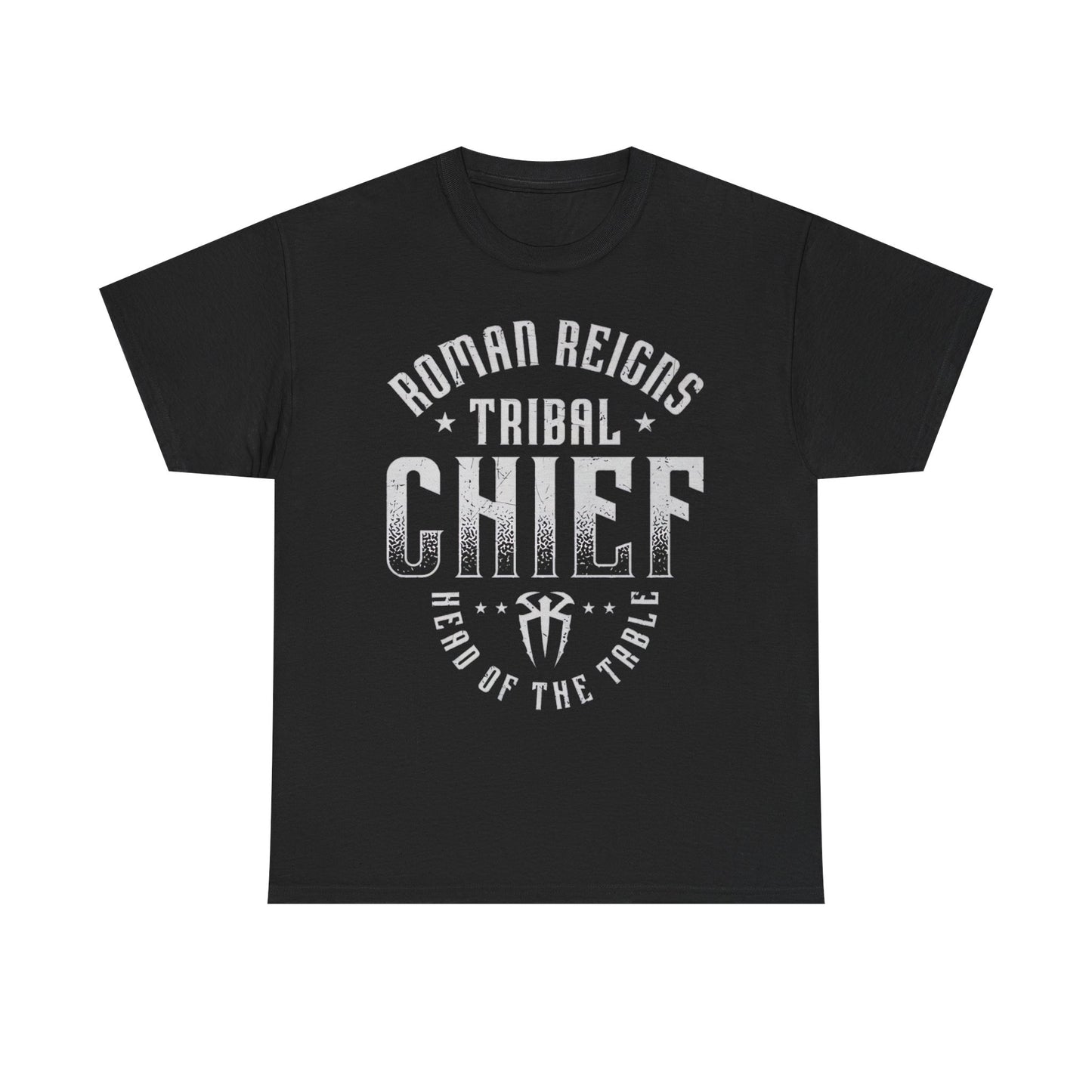 Roman Reigns Tribal Chief Head of The Table Black T-shirt