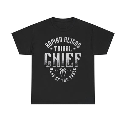 Roman Reigns Tribal Chief Head of The Table Black T-shirt