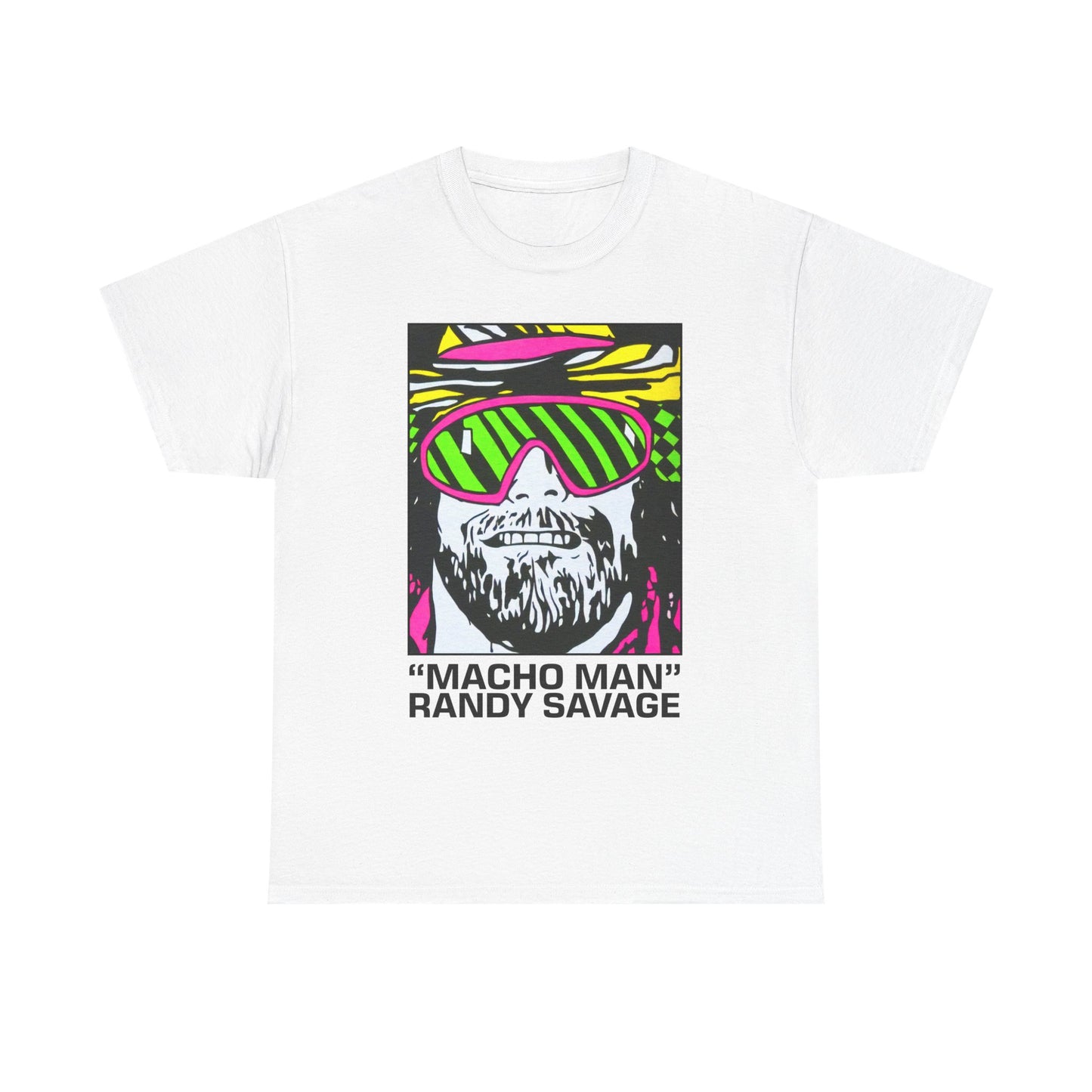 Macho Man Randy Savage Cartoon Mens White T-shirt