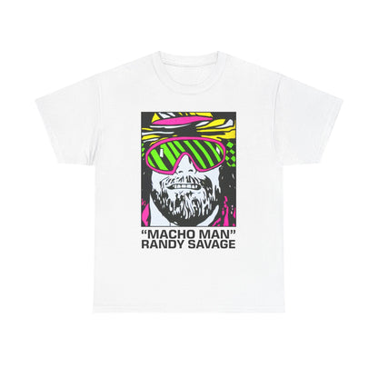 Macho Man Randy Savage Cartoon Mens White T-shirt