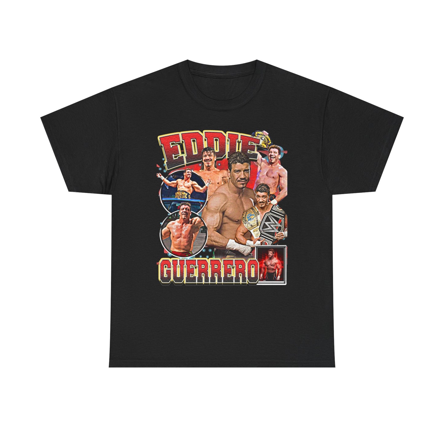 Eddie Guerrero Ultimate Collage Black T-shirt