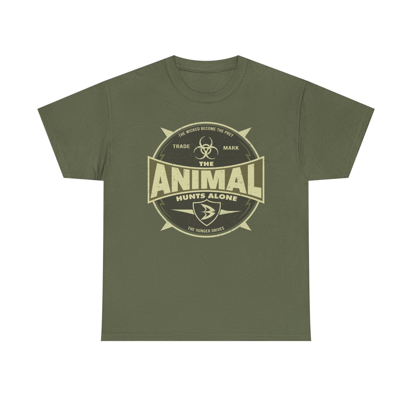 Batista The Animal Hunts Alone Green T-shirt