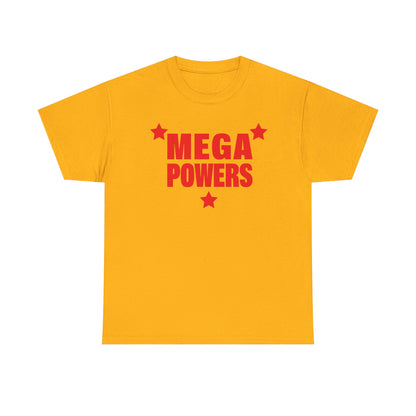 Hulk Hogan Randy Savage Mega Powers Mens Yellow T-shirt