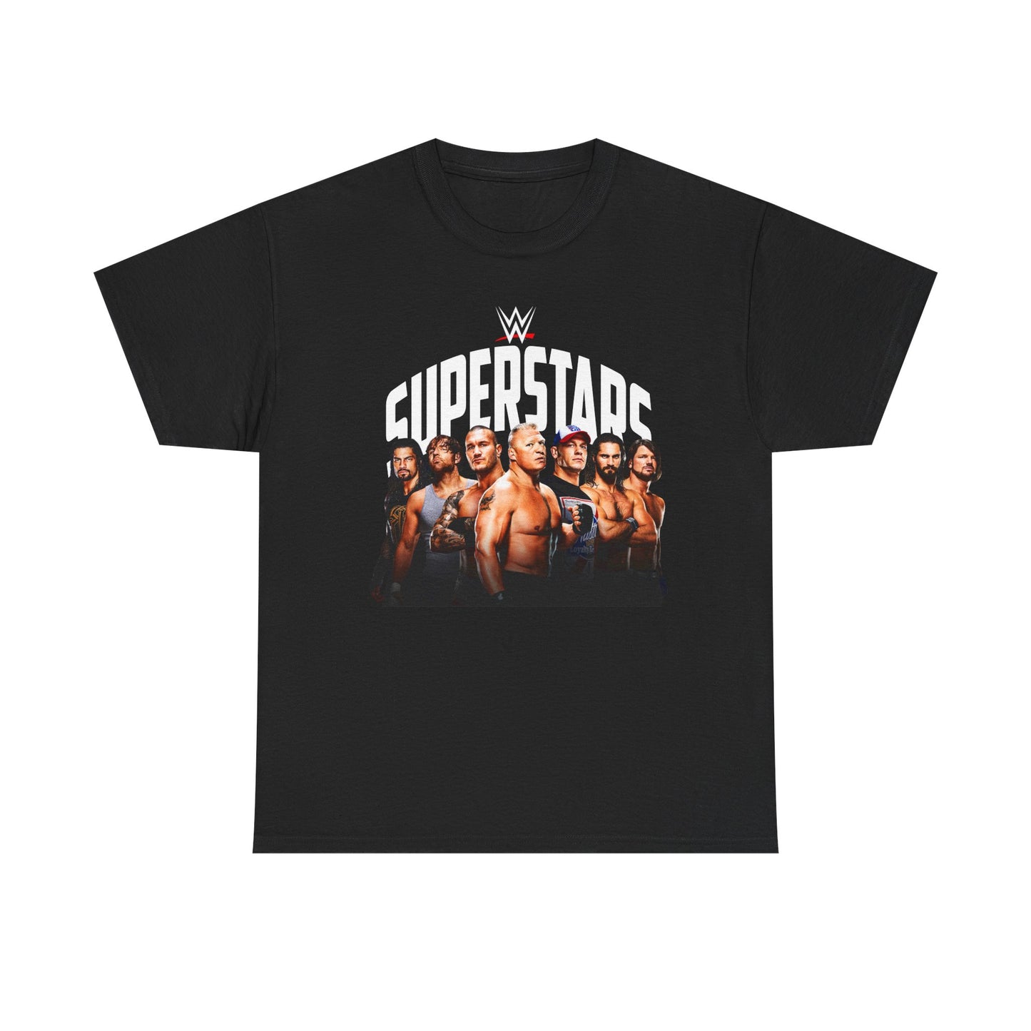 WWE Greats Brock Lesnar Randy Orton Roman Reigns Mens Black T-shirt