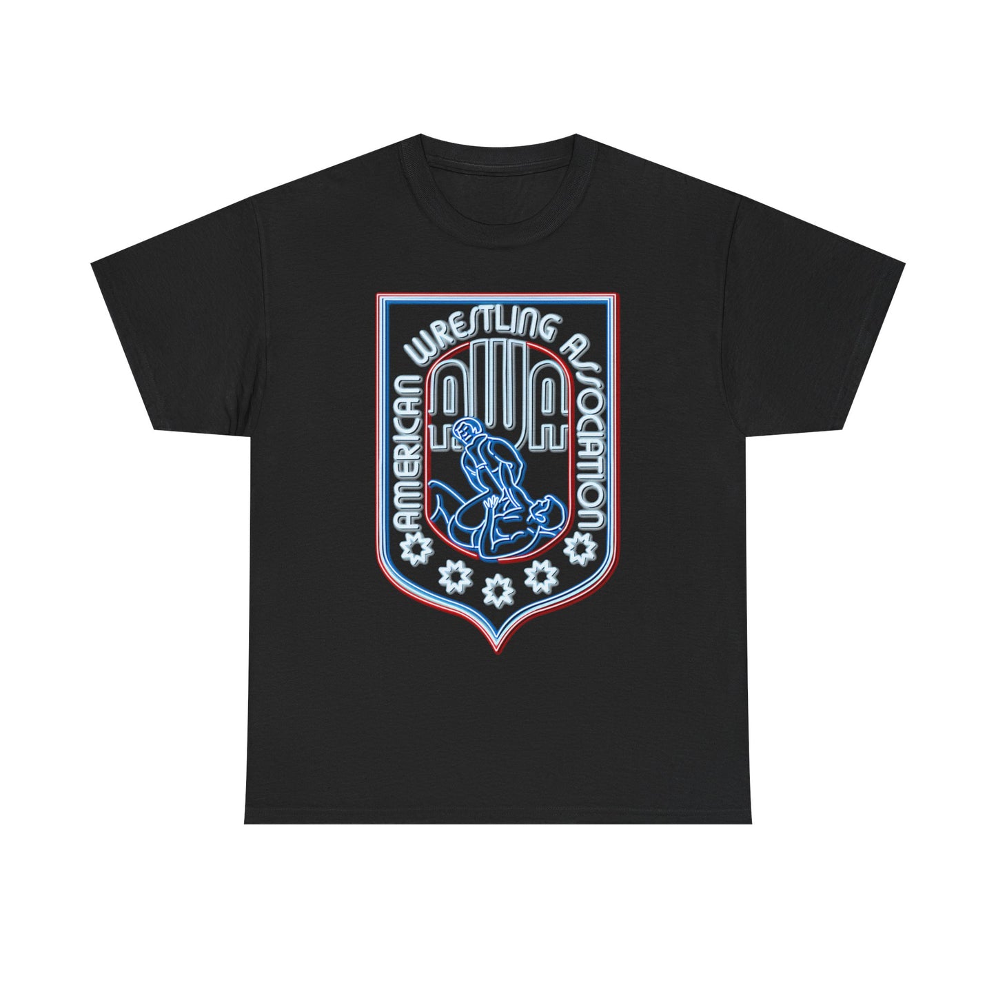 AWA Neon Logo American Wrestling Alliance T-shirt
