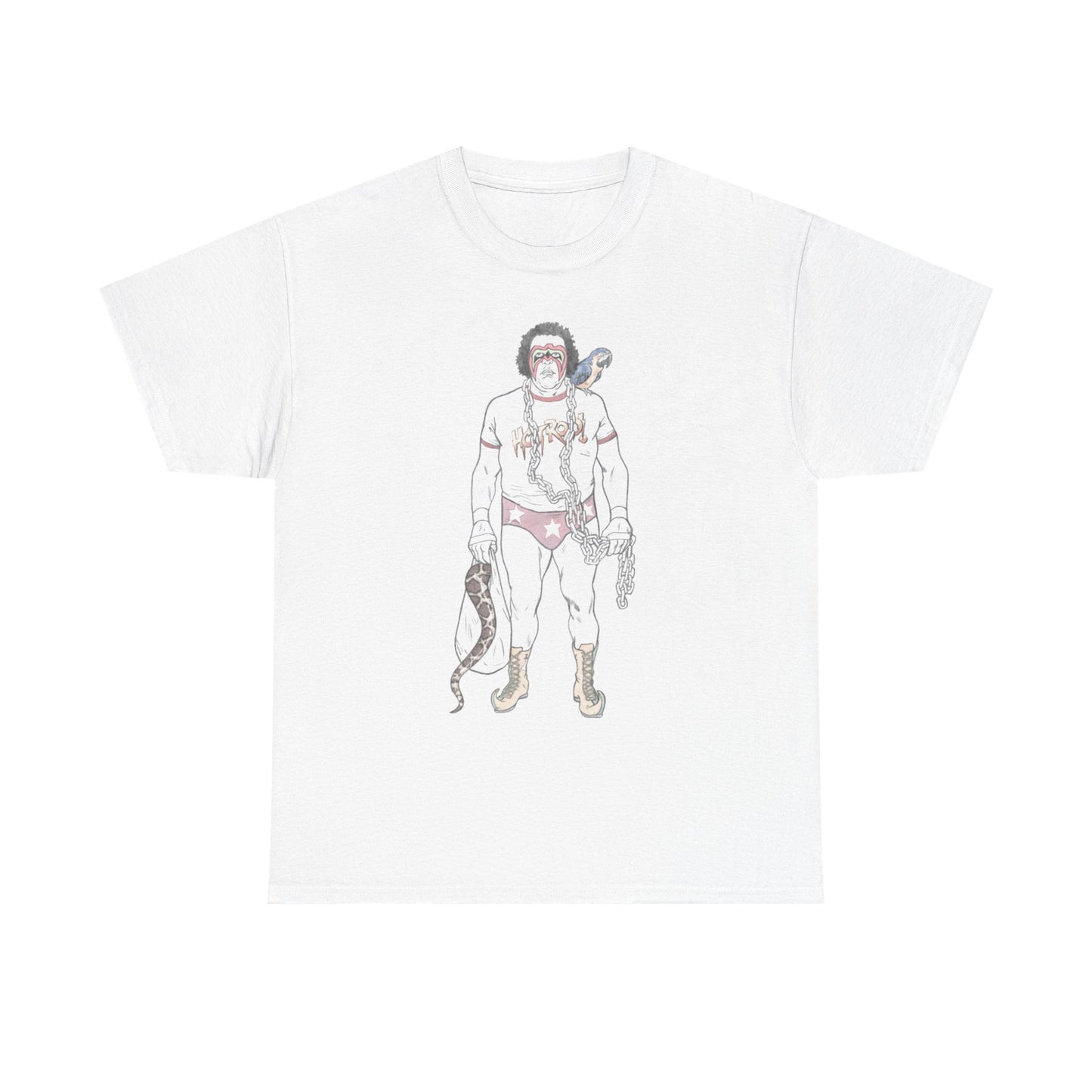 Rowdy Macho Warrior Giant Snake Junkyard Sheik Koko T-shirt
