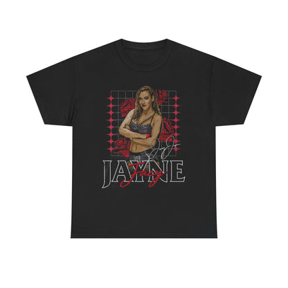Jacy Jayne Roses Black T-shirt