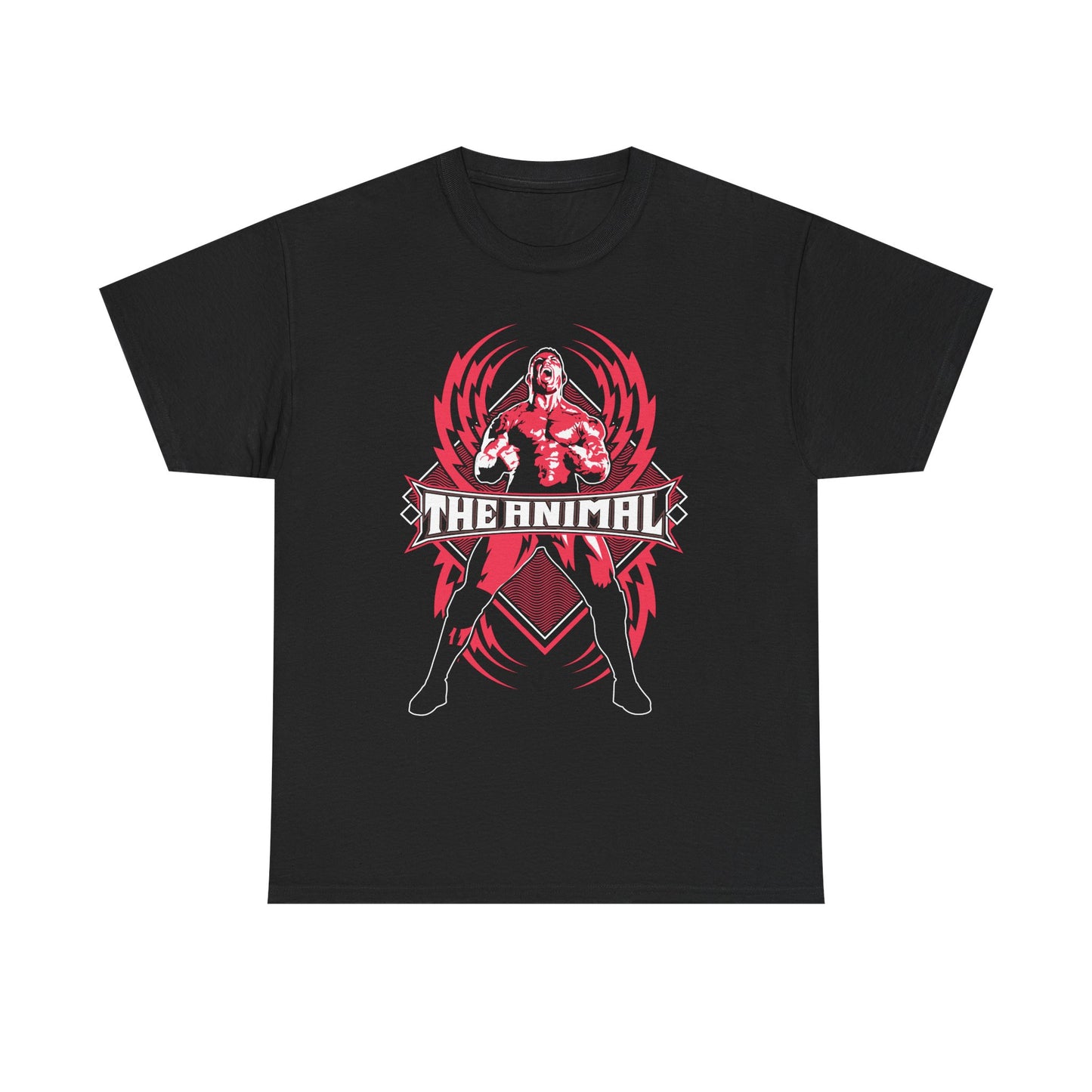 Batista The Animal Red Fury Black T-shirt