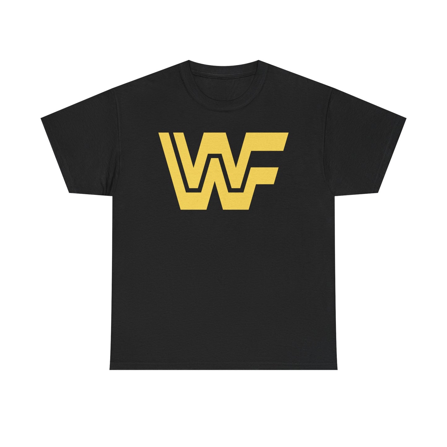 WWF Retro Gold Logo Nostalgia Black T-shirt