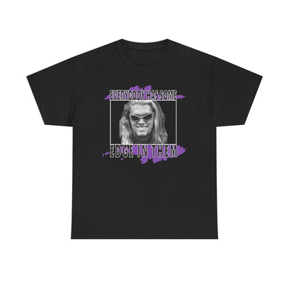Edge WWF How Sharp Is Your Edge Mens Black T-shirt