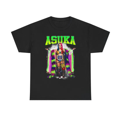 Asuka Multi Color Kimono Black T-shirt WWE