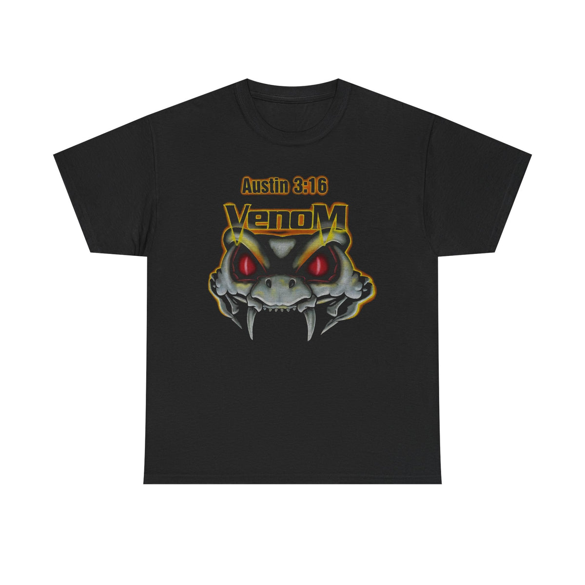 Stone Cold Steve Austin 3:16 Venom WWE Mens Black T-shirt