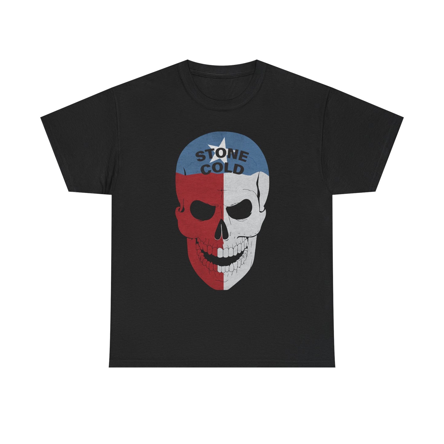 Stone Cold Steve Austin 3:16 Texas Skull WWE Mens Black T-shirt