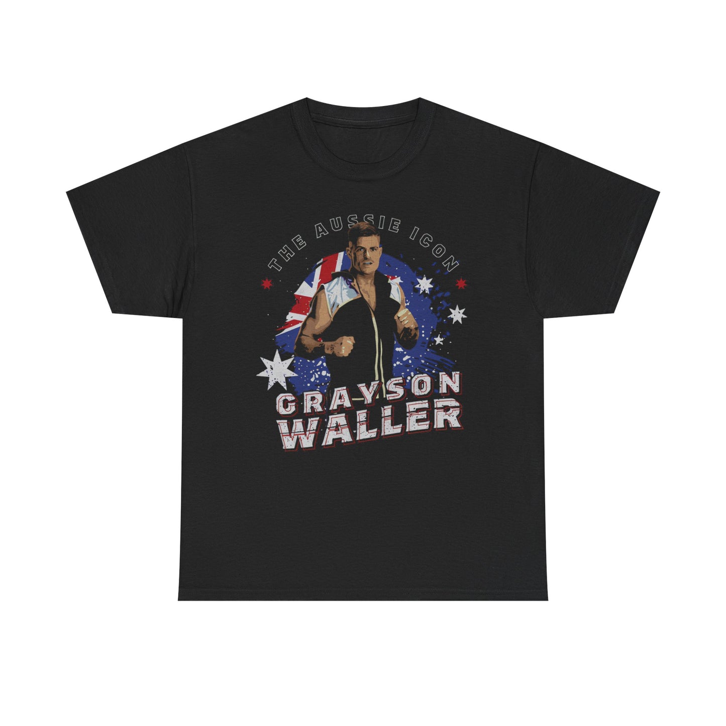 Grayson Waller The Aussie Icon Black T-shirt