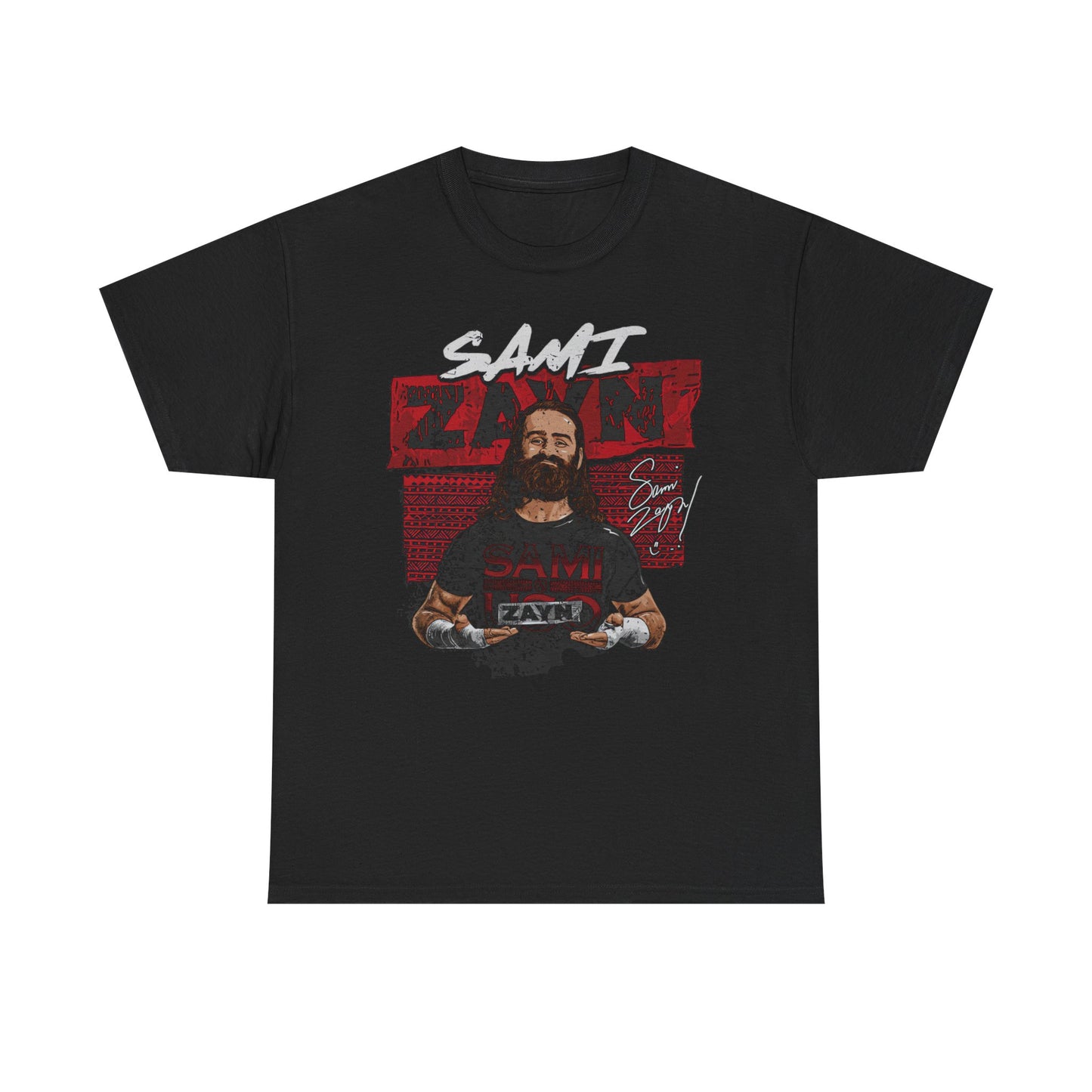 Sami Zayn Signtaure Pose Black T-shirt
