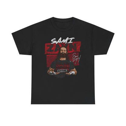 Sami Zayn Signtaure Pose Black T-shirt