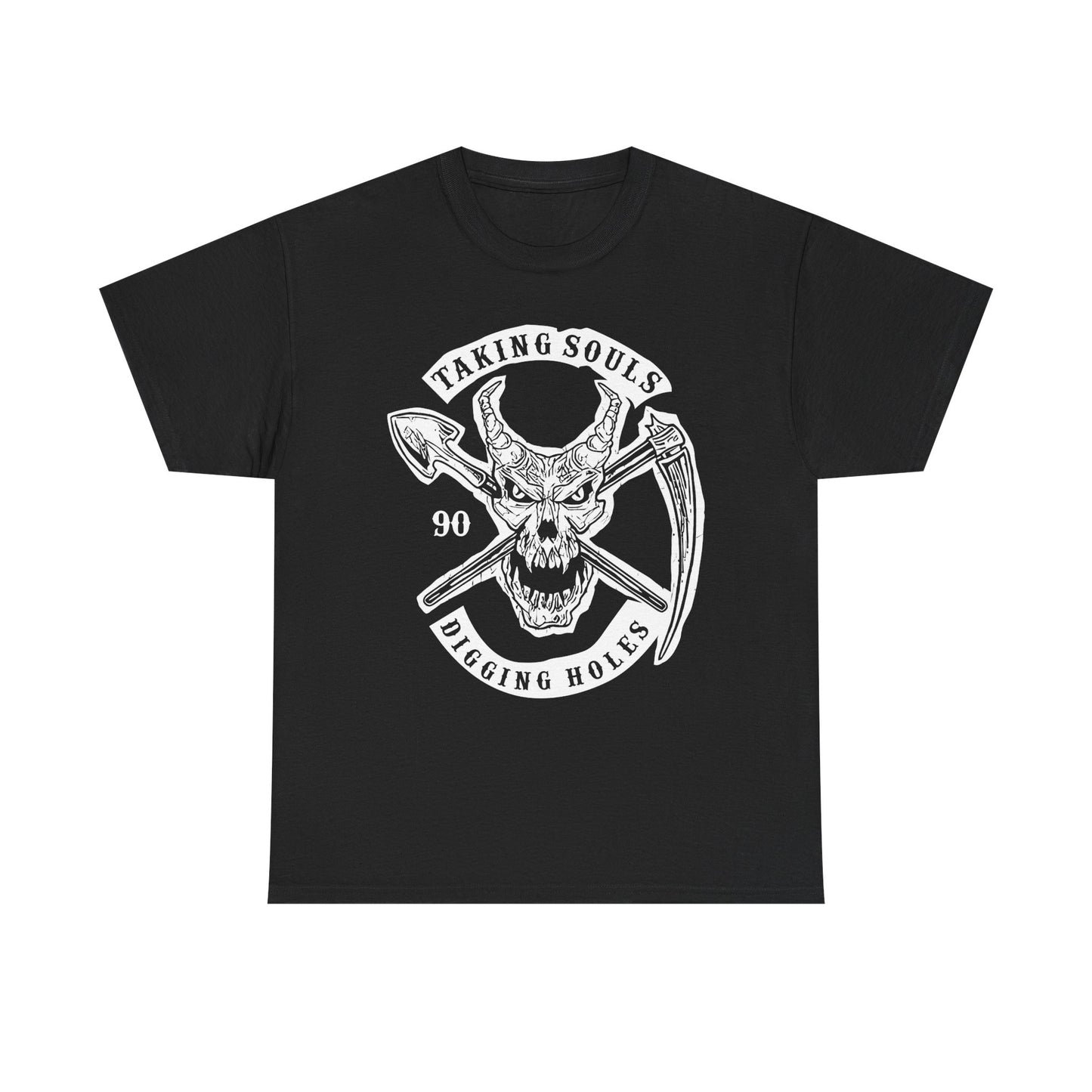 Undertaker Taking Souls and Digging Holes Mens Black T-shirt