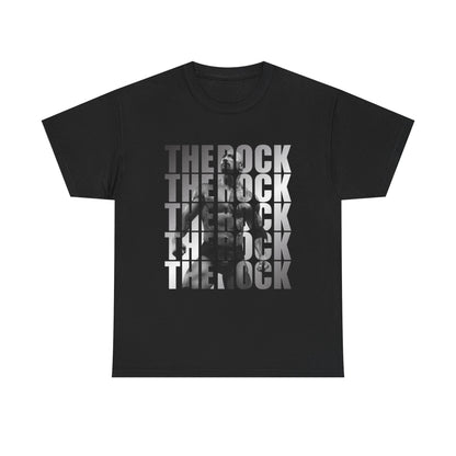 The Rock Repeat Mens Black T-shirt