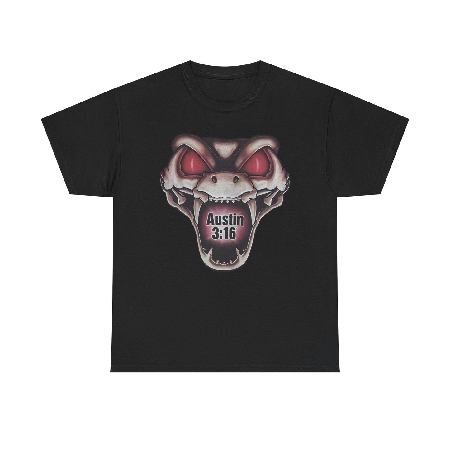 Stone Cold Steve Austin Rattlesnake Mens Black T-shirt