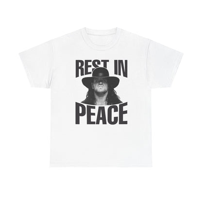 Undertaker Rest In Peace Mens White T-shirt WWE
